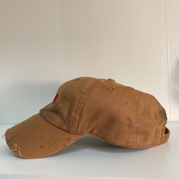 KBETHOS Destroyed Vintage SAVAGE Tan Dad Cap - Picture 5 of 11